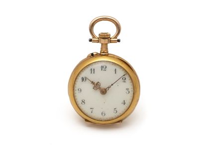 Montre de col en or 750 millièmes, cadran...