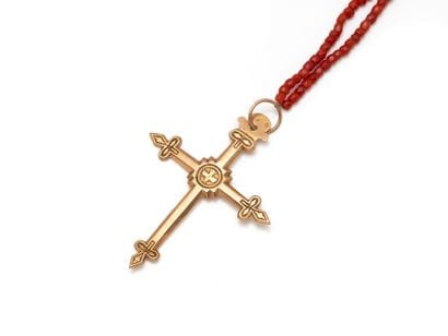 Pendentif retenant une croix de Savoie dite...