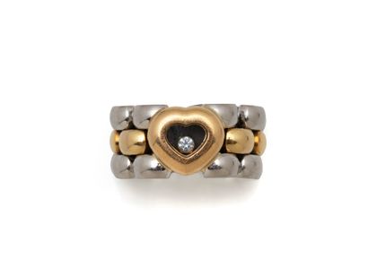 CHOPARD ‘’HAPPY DIAMONDS’’. Bague souple...