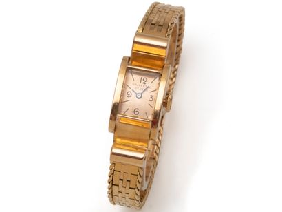 Montre bracelet de dame en or 750 millièmes,...