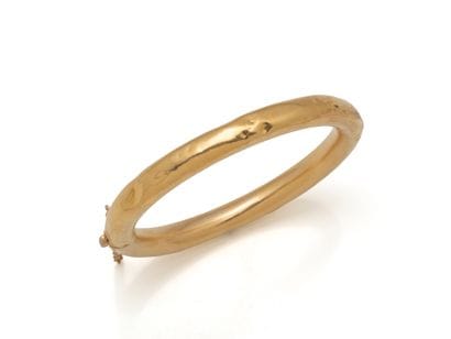 Bracelet jonc ouvrant à charnière en or 750...