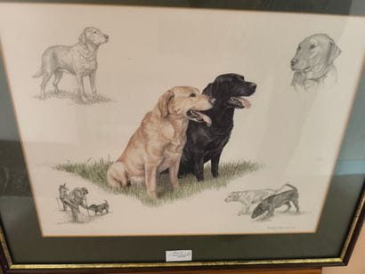 7 gravures ou reproduction comprenant : D'après...