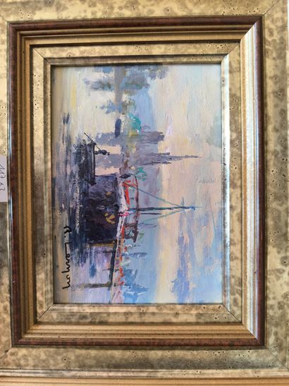 René Jacques LERNON. Rouen, La Seine /Matin...