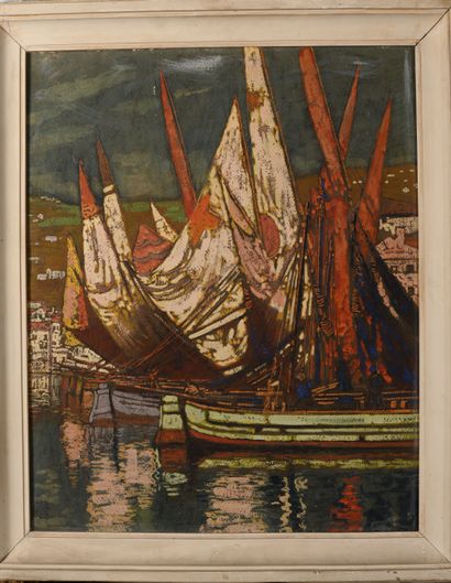 Pierre LABROUCHE (1876-1956)
Bateaux de pêche...