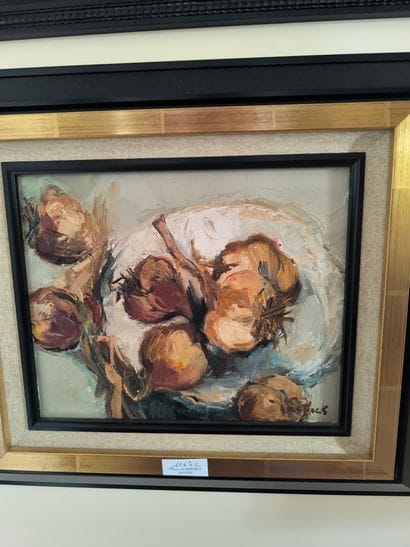 Van Hecke. Deux natures mortes. Huiles sur...