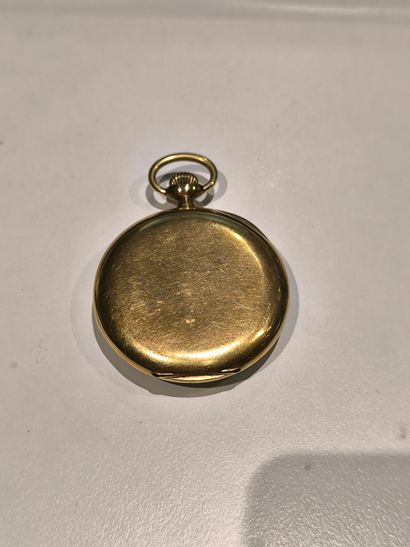 Lot or : Montre gousset chiffrée en or or...