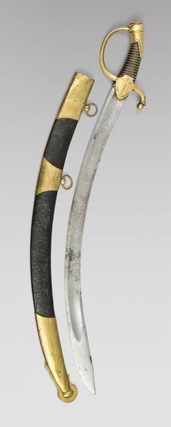 Imperial Guard sailor's saber by Duc, brass...