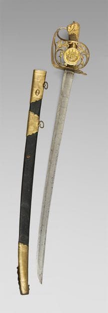Rare petit Montmorency-type naval officer's...