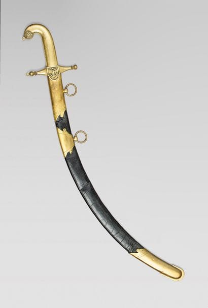 Maritime gendarmerie or coast guard saber...