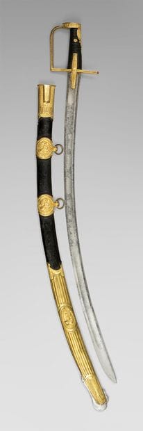 Rare senior officer's saber of the chasseurs...