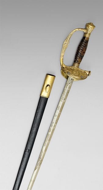 Type 1817 chased brigadier general's sword...
