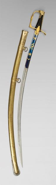 Light cavalry officer's saber, chased, engraved...