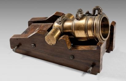 Maquette d'un mortier ou pierrier de type...