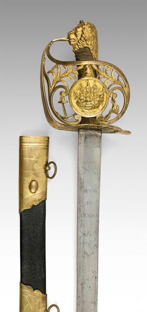 Rare petit Montmorency-type naval officer's...
