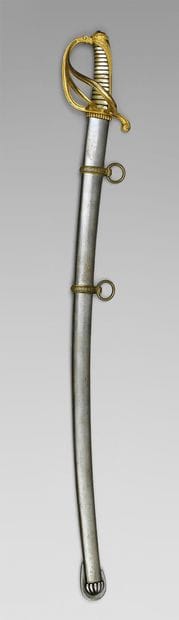 Teenage cavalry officer's saber, chased and...