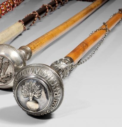 Drum-major's cane of the 22nd infantry regiment,...