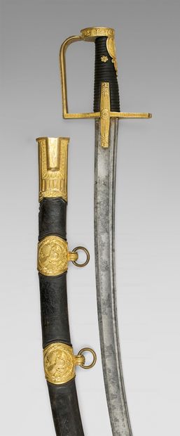 Rare senior officer's saber of the chasseurs...
