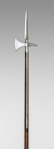Esponton for eagle-holder, axe-shaped iron...