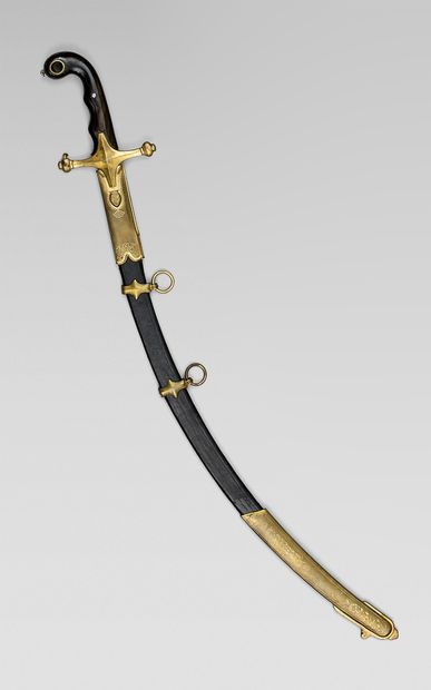 Oriental-style officer's child's saber, gilded...
