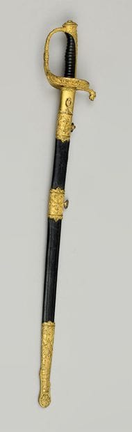 Senior naval officer's saber, hilt entirely...