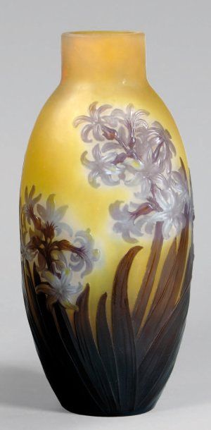 GALLÉ Émile (1846-1904)
Vase ovoïde à col...
