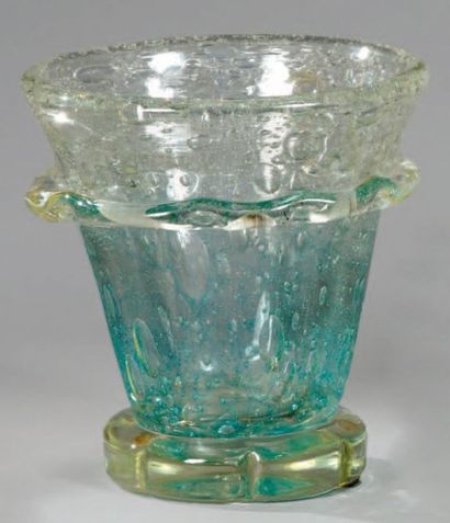 SCHNEIDER
Vase conique. Epreuve de tirage...