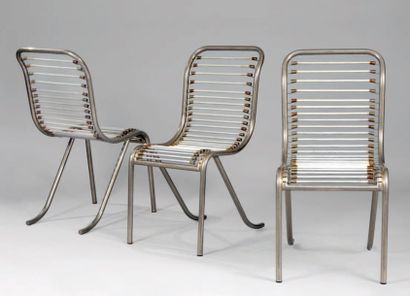 DUFET Michel (1888-1985)
Suite de six chaises...