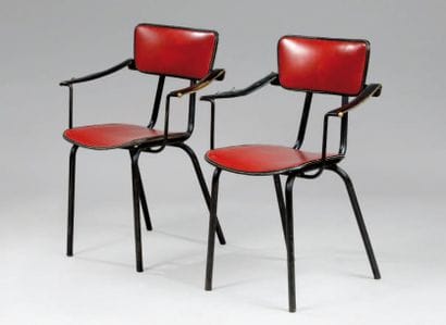 ADNET Jacques (1900-1984)
Paire de fauteuils...