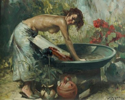 Durando Togo RICHARD (né en 1910)
Femme à...