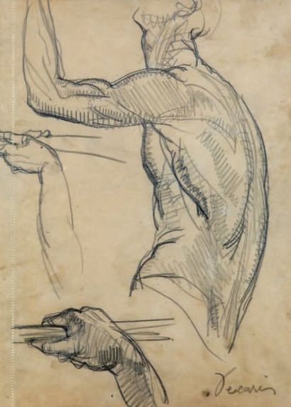 DECARIS ALBERT (1901-1988)
Etude Crayon noir...