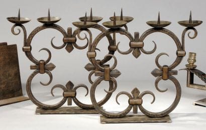 ZADOUNAISKY Michel (1903-1983)
Paire de candélabres...