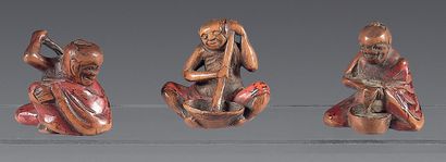 JAPAN - MEIJI period (1868-1912)
Three netsuke...
