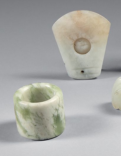 CHINA - 20th century
Set of two hard stone...