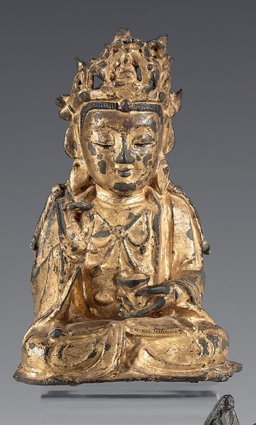 CHINA - Late MING Dynasty (1368-1644)
Statuette...