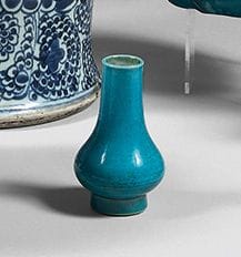 CHINA
Turquoise enameled cookie miniature...
