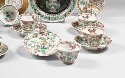 CHINA
Four sorbets and their saucers with...