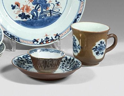 CHINA
Porcelain cup, saucer and sorbet with...