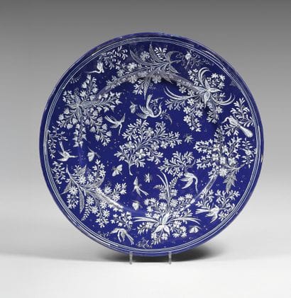 NEVERS
Exceptional large circular earthenware...