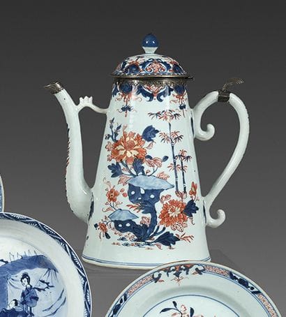 CHINA
Porcelain coffee pot in the shape of...