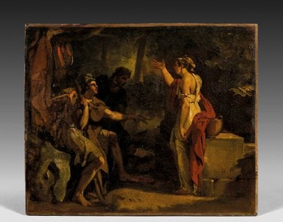 19th century FRENCH SCHOOL
Meeting at the...