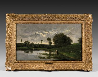 FRENCH SCHOOL circa 1880
Washerwoman in a...