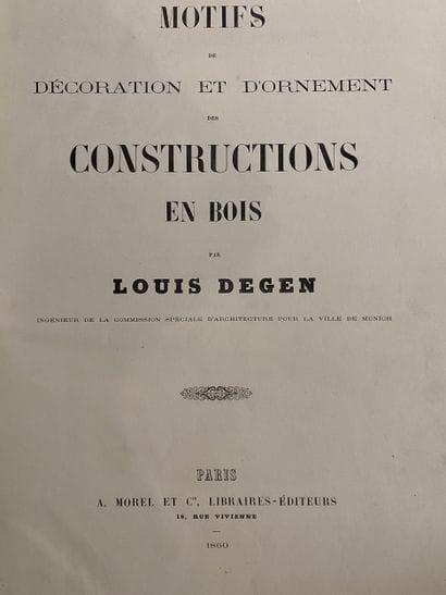 DEGEN (Louis).
- Decorative and ornamental...