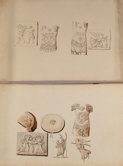 Pierre FONTAINE
Études d'après l'antique:...