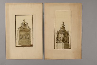 Charles PERCIER
Four projects for memorials...