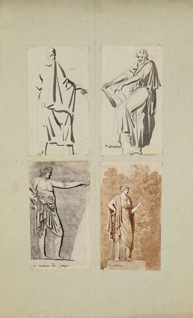 Pierre FONTAINE
Four Studies of Vatican Statues
Four...