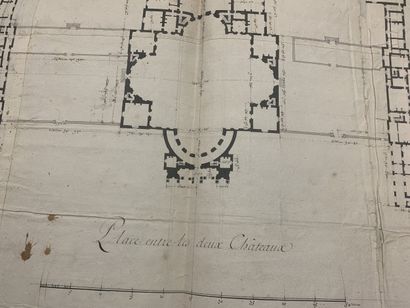 19th century FRENCH SCHOOL
Plans and study...
