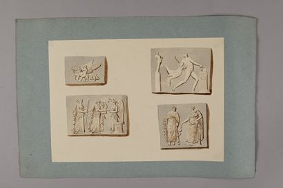 Pierre FONTAINE
Studies of four antique bas-reliefs,...