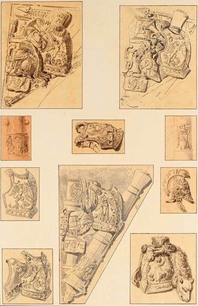 Charles PERCIER
Set designs for the Arc du...