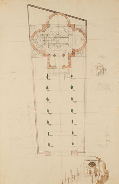 Pierre FONTAINE & Hippolyte LEBAS
19th-century...