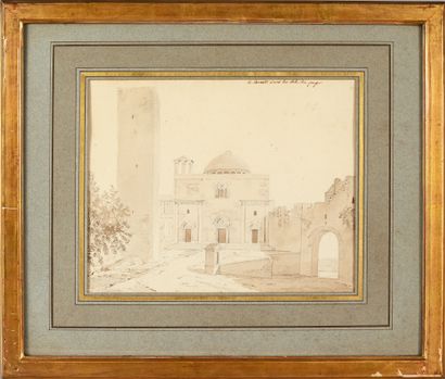 Pierre FONTAINE
View of Cornetto Church
Pen...